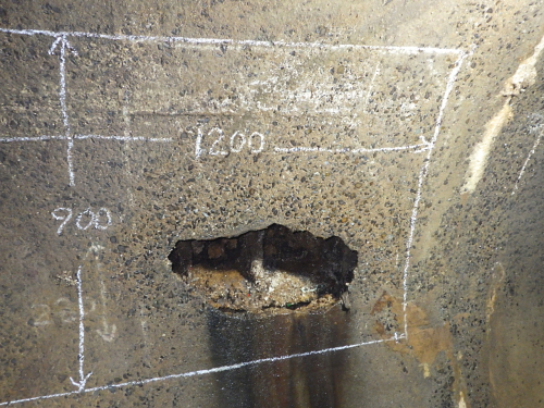 某所にて大口径下水管きょの修繕作業を行いました！