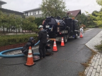 某所にて汚水中継ポンプ場沈砂池清掃作業を行いました！