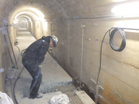 某ダムにて基礎排水孔の洗浄及びTVカメラ調査を行いました。