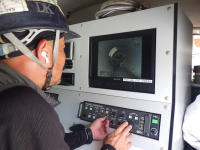 某所にて下水道管きょ内に通った光ファイバーケーブルの撤去作業を行いました！