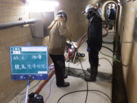 某ダムにて基礎排水孔の洗浄及びTVカメラ調査を行いました。