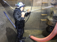 某所にて汚水中継ポンプ場の清掃作業を行いました！