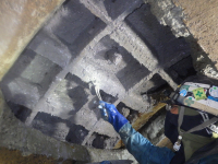 某所にて大口径下水管きょの修繕作業を行いました！